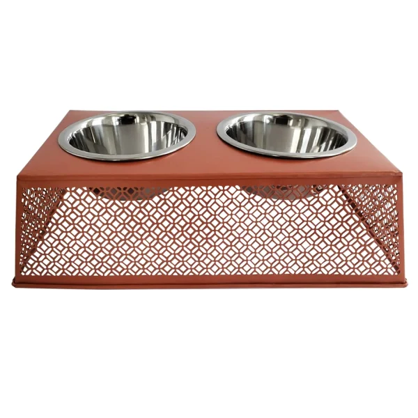 Apricot Brandy Elevated Dog Feeder for Small to Medium Dogs