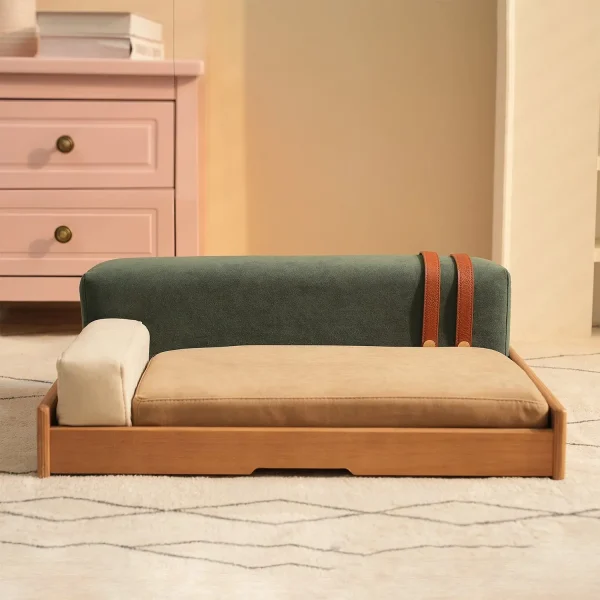 Wooden Pet Bed for Cats & Dogs