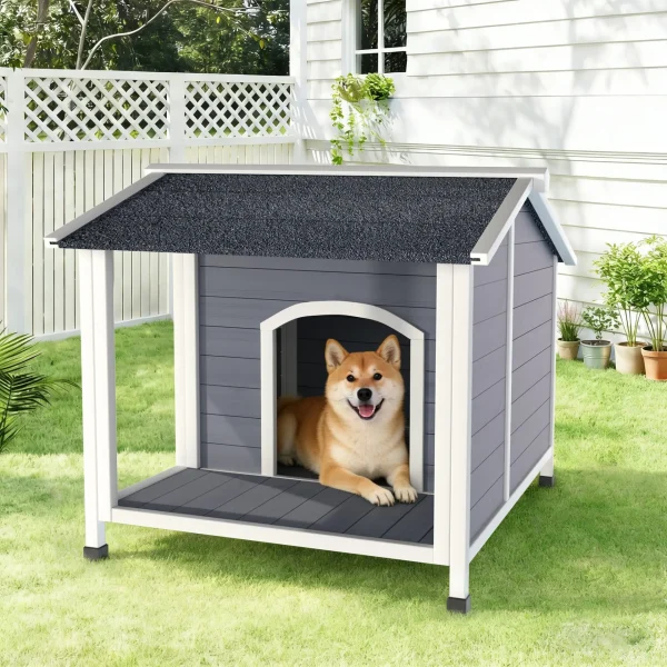 Traditional Outdoor Weatherproof Dog Shelter